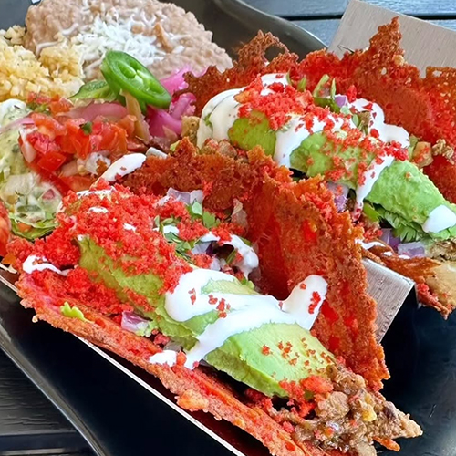 Home Crunchy red-shell tacos